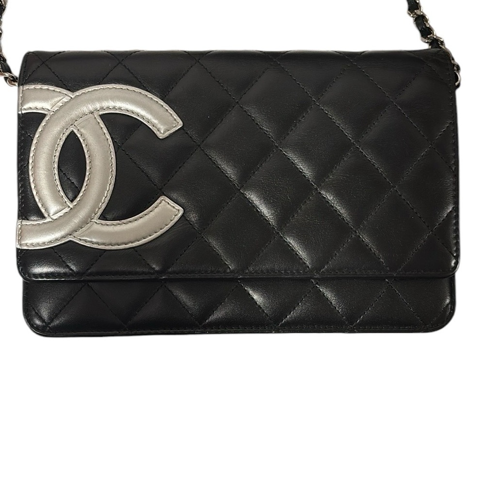 Chanel Black Cambon WOC Quilted Leather Bag